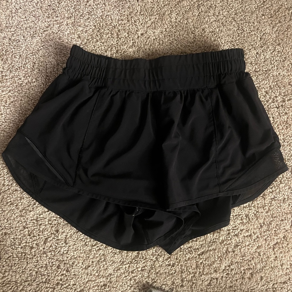 Lululemon Athletica Black Hotty Hot  Shorts